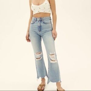 BDG Wilco Destroyed High Waisted Cropped Flares - Urban Outfitters - 25 - EUC